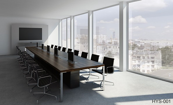 中式办公室装修家具